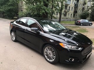 2014 Ford Fusion (North America) II, чёрный, 1250000 рублей, вид 1