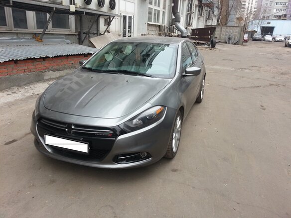 2013 Dodge Dart PF, серый - вид 1