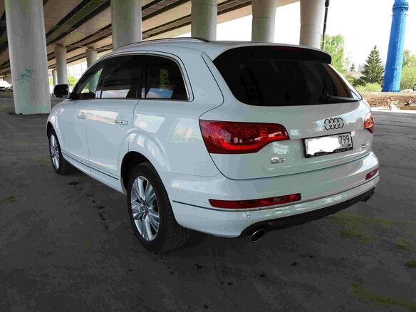 2011 Audi Q7 I (4L) Рестайлинг, белый - вид 2