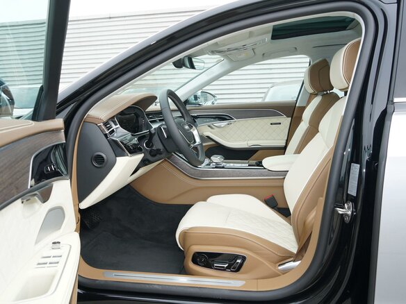 2023 Audi A8 Long 55 TFSI IV (D5) Рестайлинг, серебристый - вид 13