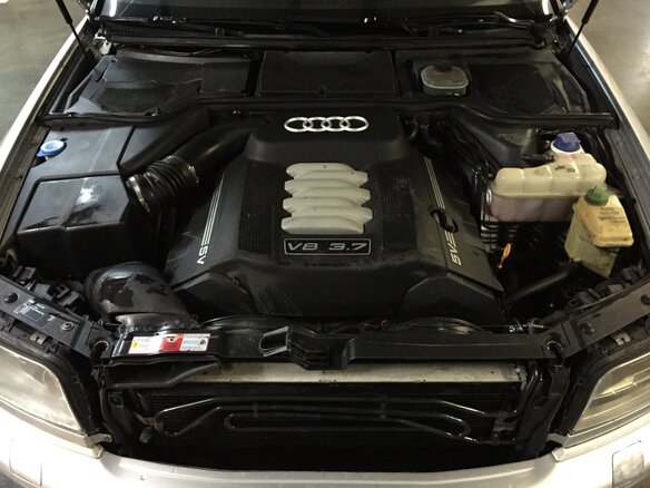 2000 Audi A8 I (D2) Рестайлинг, серебристый - вид 8