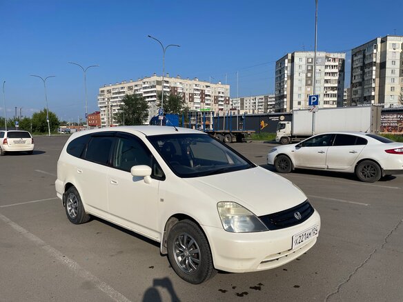 2003 Honda Stream I, белый, 680000 рублей - вид 1