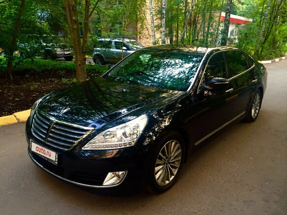 2013 Hyundai Equus II Рестайлинг, чёрный
