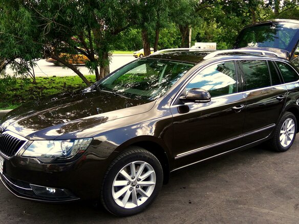 2015 Skoda Superb II Рестайлинг, коричневый - вид 18