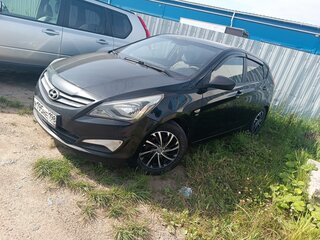 2014 Hyundai Solaris I Рестайлинг, чёрный, 780000 рублей, вид 1