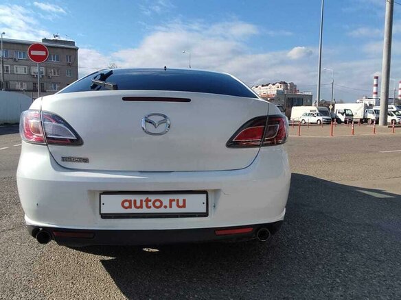 2012 Mazda 6 II (GH) Рестайлинг, белый, 1050000 рублей - вид 5