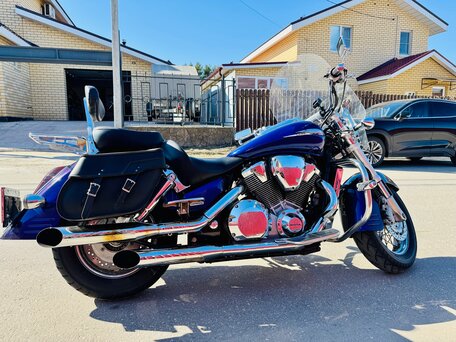 2002 Honda VTX 1800, синий, 855000 рублей, вид 2
