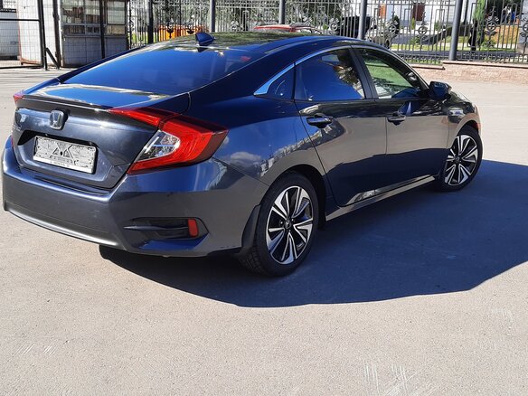 2016 Honda Civic X, синий - вид 1