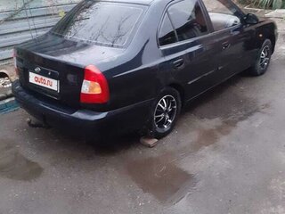 2008 Hyundai Accent ТагАЗ II, чёрный, 457000 рублей, вид 2