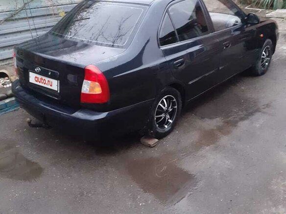 2008 Hyundai Accent ТагАЗ II, чёрный, 457000 рублей - вид 1