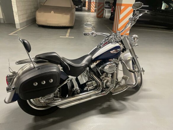 2007 Harley-Davidson Softail Custom, синий, 2850000 рублей - вид 6
