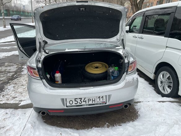 2012 Mazda 6 II (GH) Рестайлинг, серебристый, 1150000 рублей - вид 6
