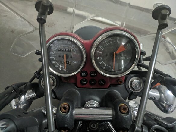 1987 Honda Magna, чёрный - вид 4