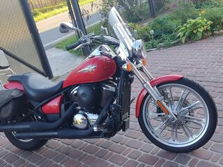 2008 Kawasaki VN900 Vulcan, красный, 540000 рублей, вид 2