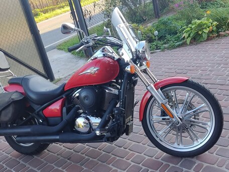2008 Kawasaki VN900 Vulcan, красный, 540000 рублей, вид 2