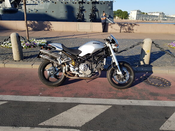 2007 Ducati Monster S2R, серебристый