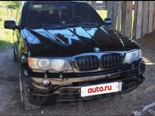 2001 BMW X5 3.0i I (E53), чёрный, 895000 рублей, вид 3