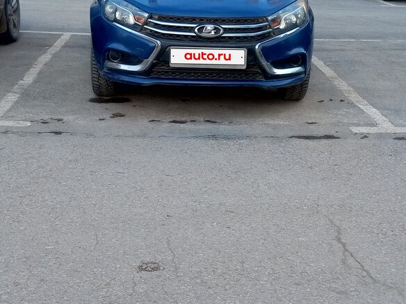 2016 Lada (ВАЗ) Vesta I, синий, 750000 рублей - вид 3