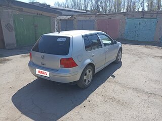 1998 Volkswagen Golf IV, серебристый, 470000 рублей, вид 4