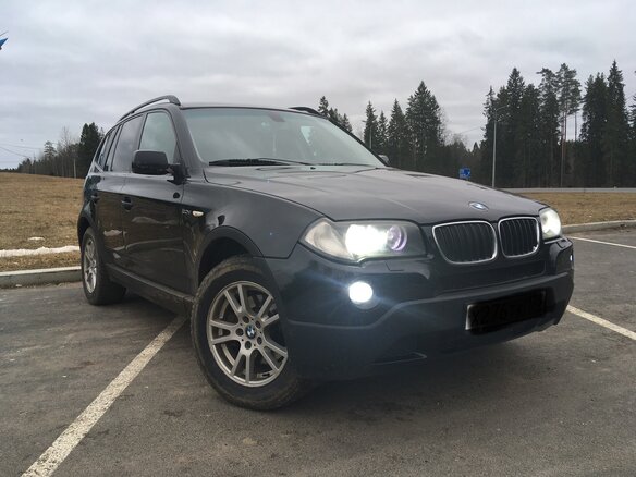 2007 BMW X3 20d I (E83) Рестайлинг, чёрный - вид 4