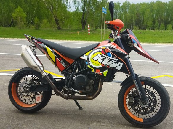 2008 KTM 690 SM, оранжевый - вид 11
