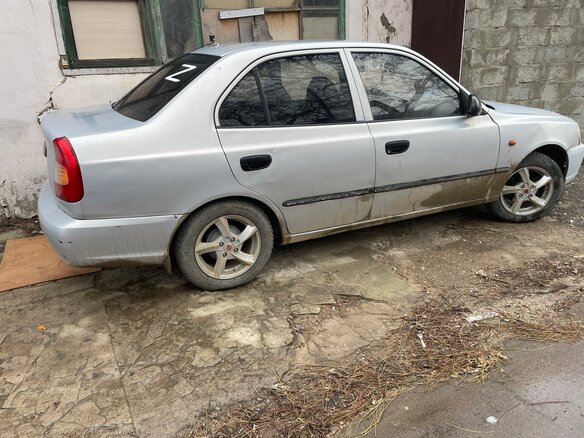 2008 Hyundai Accent ТагАЗ II, серебристый, 350000 рублей - вид 1