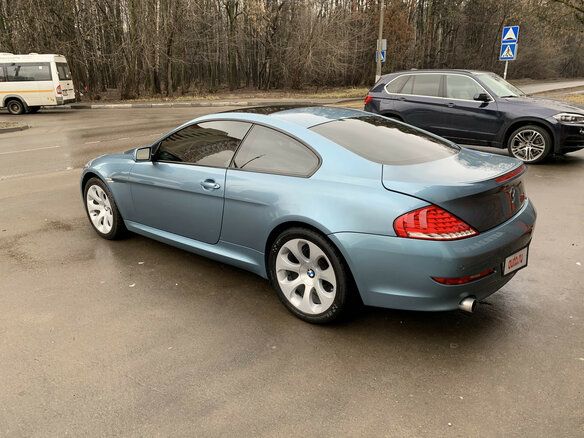 2008 BMW 6 серии 630i II (E63/E64) Рестайлинг, голубой - вид 14