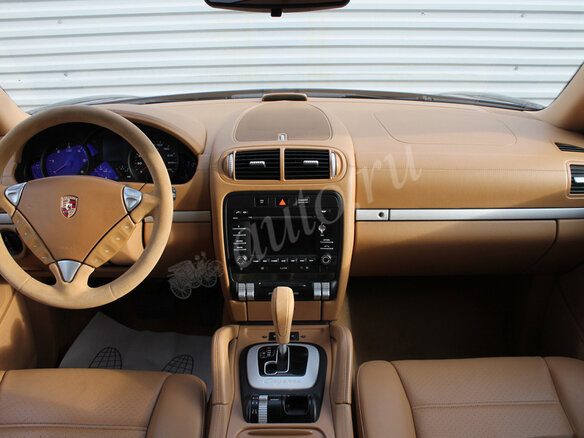 2009 Porsche Cayenne Diesel I Рестайлинг (957), синий - вид 6