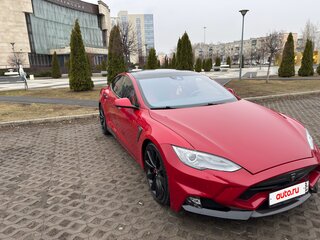 2016 Tesla Model S P90D I Рестайлинг, красный, 3500000 рублей, вид 4