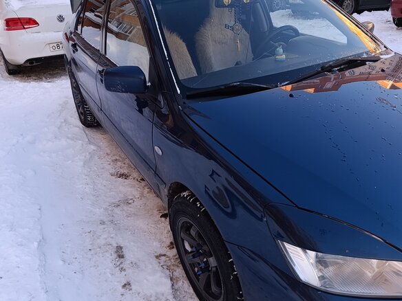 2006 Mitsubishi Lancer IX Рестайлинг, синий, 400000 рублей - вид 1
