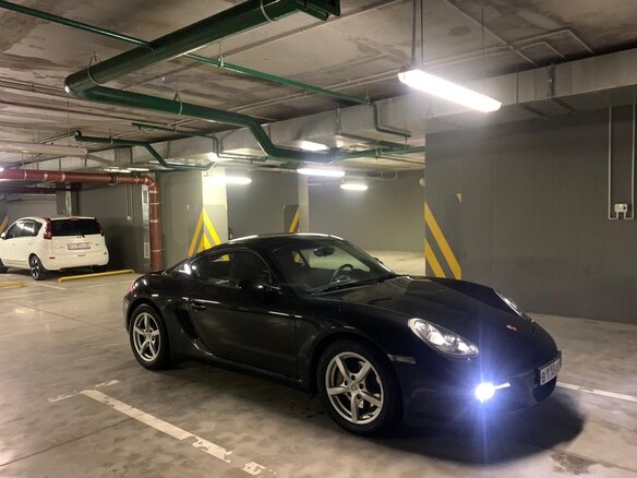 2009 Porsche Cayman I (987) Рестайлинг, чёрный - вид 7