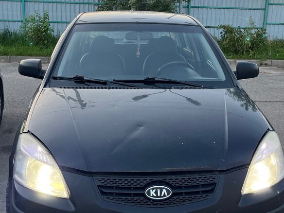 2008 Kia Rio II, чёрный, 200000 рублей - вид 1
