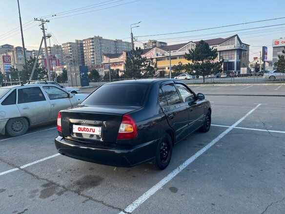 2007 Hyundai Accent ТагАЗ II, чёрный, 500000 рублей - вид 6