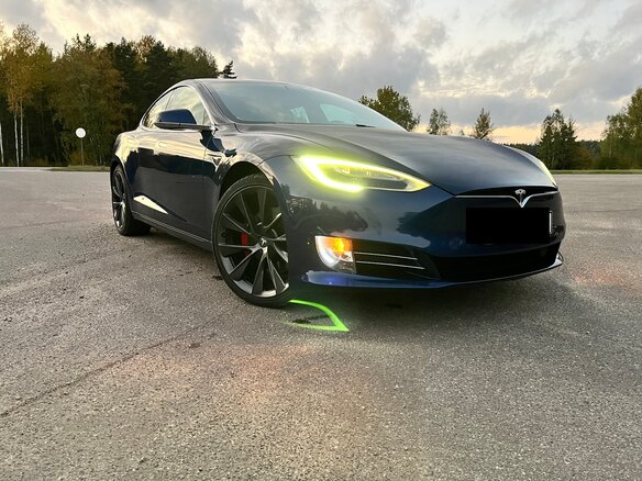 2019 Tesla Model S 75D I Рестайлинг, синий, 2500000 рублей