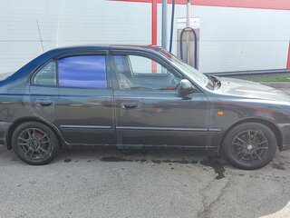 2005 Hyundai Accent ТагАЗ II, чёрный, 270000 рублей, вид 3