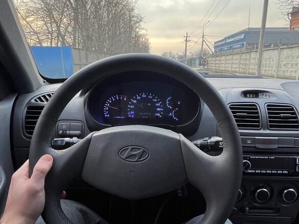 2010 Hyundai Accent ТагАЗ II, серебристый, 575000 рублей - вид 7