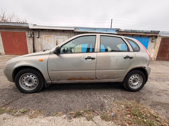 2007 Lada (ВАЗ) Kalina I, бежевый, 130000 рублей - вид 3