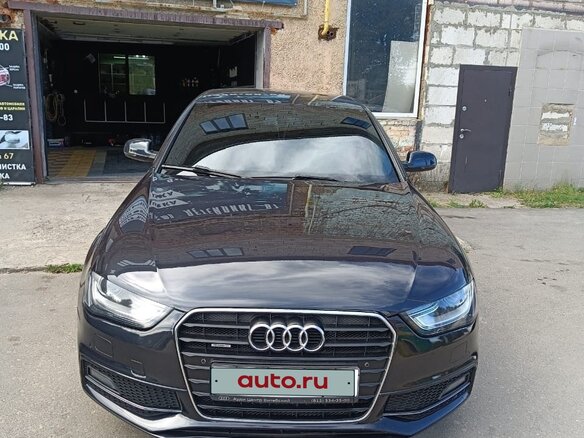 2015 Audi A4 IV (B8) Рестайлинг, чёрный, 1550000 рублей - вид 1