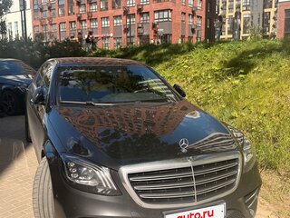 2017 Mercedes-Benz S-Класс 450 Long VI (W222, C217) Рестайлинг, чёрный, 3800000 рублей, вид 1