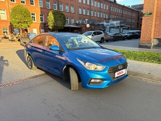 2017 Hyundai Solaris II, синий, 1115000 рублей, вид 2