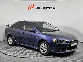 2011 Mitsubishi Lancer X Рестайлинг, синий, 729000 рублей, вид 3