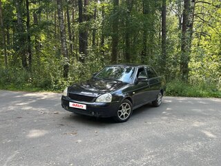 2008 Lada (ВАЗ) Priora I, чёрный, 95000 рублей, вид 4