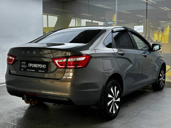 2021 Lada (ВАЗ) Vesta I, серый, 990000 рублей - вид 4