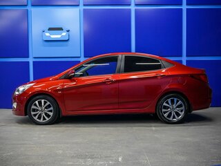 2014 Hyundai Solaris I Рестайлинг, красный, 970000 рублей, вид 3