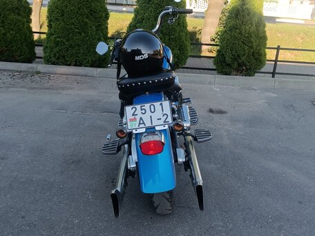 2002 Harley-Davidson Fat Boy, синий, 660000 рублей, вид 2