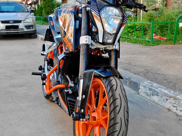 2014 KTM 390 Duke, оранжевый, 335000 рублей - вид 1