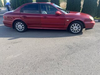 2004 Hyundai Sonata IV (EF) Рестайлинг, красный, 270000 рублей, вид 2