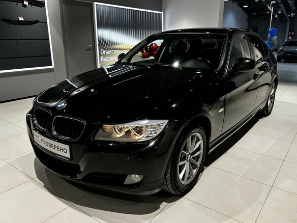2010 BMW 3 серии 318i V (E90/E91/E92/E93) Рестайлинг, чёрный, 988000 рублей
