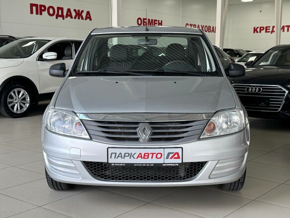 2012 Renault Logan I Рестайлинг, серый, 580000 рублей - вид 1