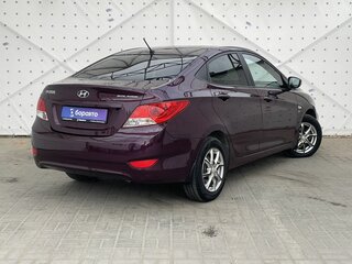 2013 Hyundai Solaris I, фиолетовый, 955000 рублей, вид 4